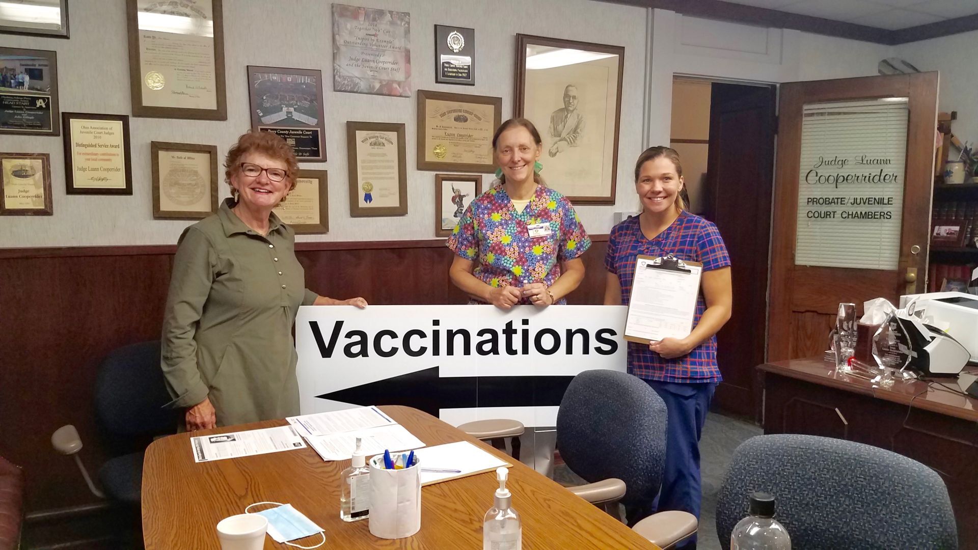 Judge offers COVID vaccines at courthouse